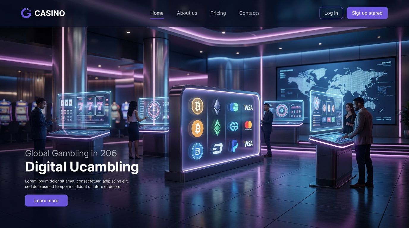Moderní digitální prostředí mezinárodního online casina s prvky kryptoměn a technologií roku 2026