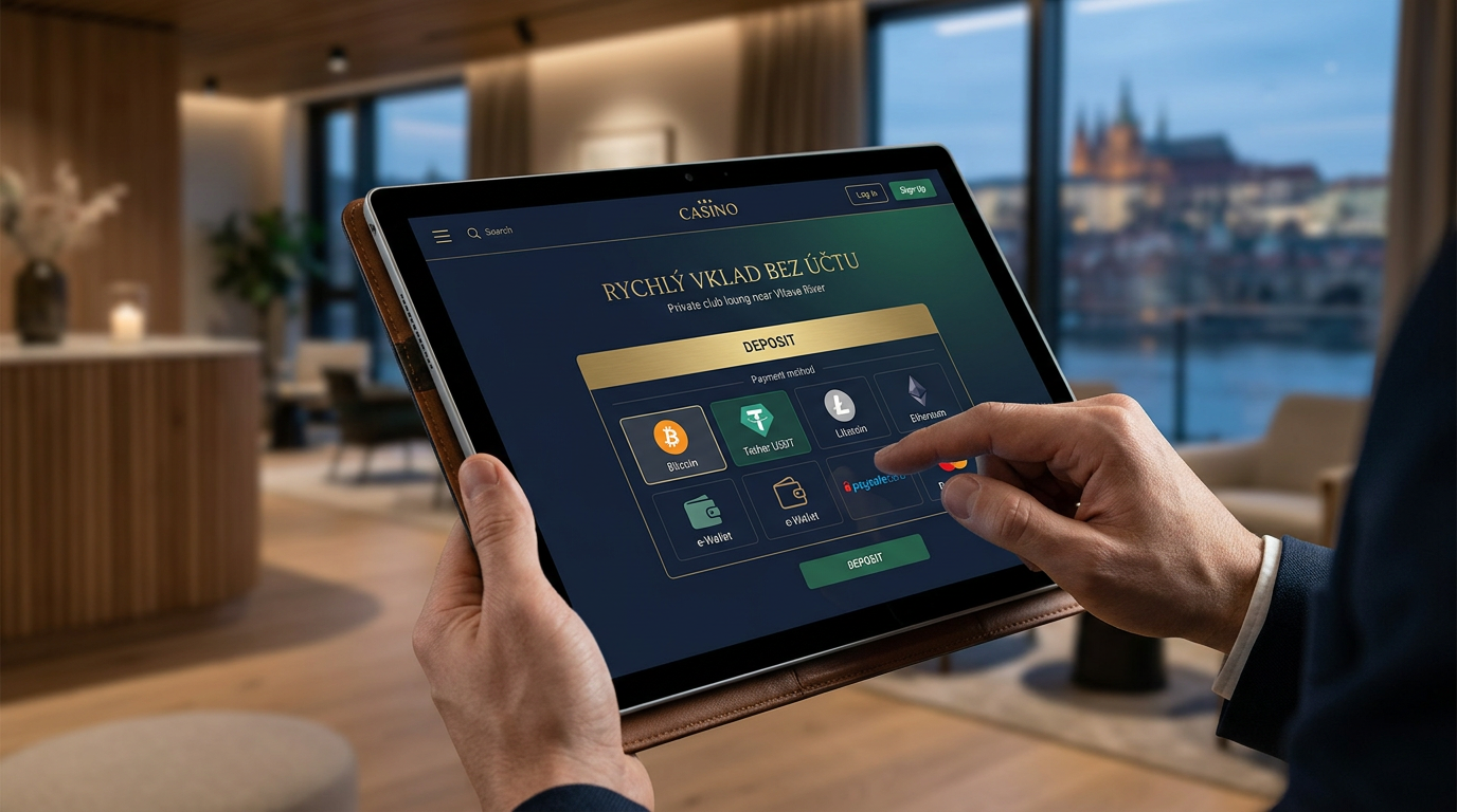 Moderní digitální rozhraní online casina s krypto platbami pro rok 2026